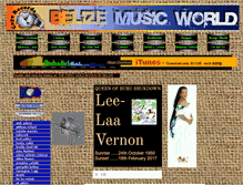 Tablet Screenshot of belizemusicworld.com